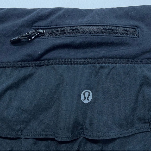 Lululemon Low Rise Skorts Womens Size 6 Black Zip Pocket - Picture 9 of 9